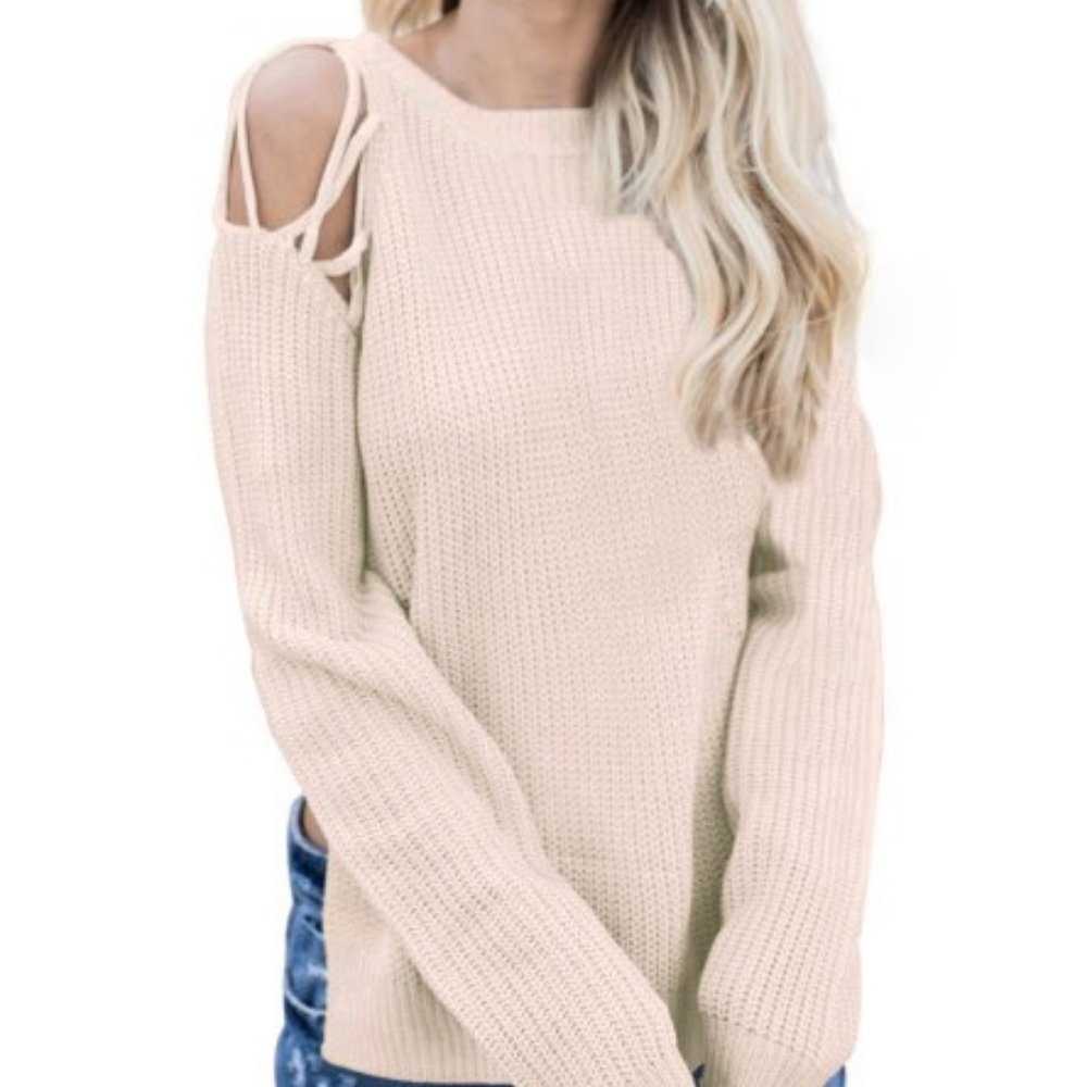 Open Shoulder Sweater *ALL ITEMS ARE NEW FROM MY CLOSED BOUTIQUE* #8846